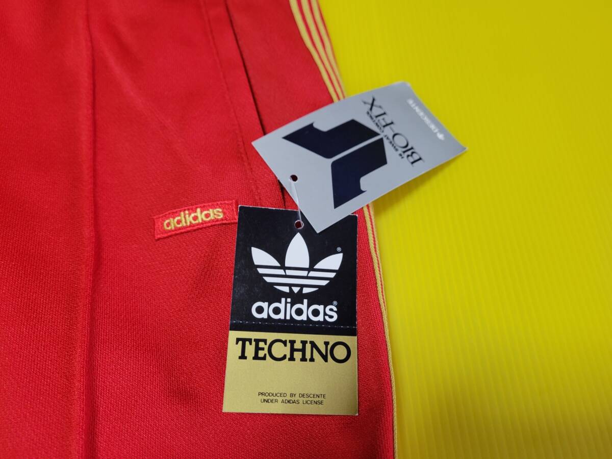 デサント時代 80年代西ドイツ製 Adidas当時品 裾紐トラックパンツ（ジャージ）デッドストックビンテージ_画像4