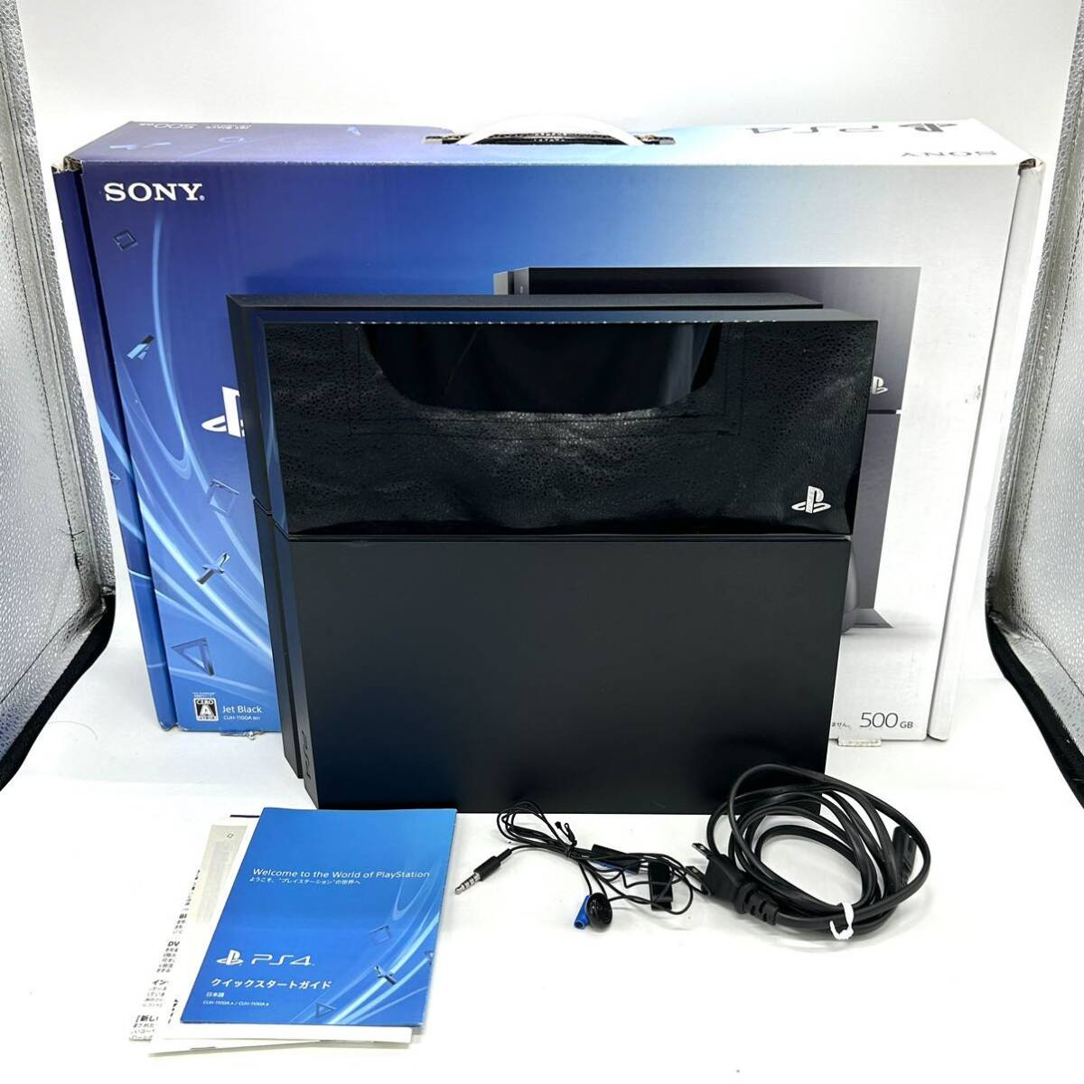 SONY PS4 本体 CUH-1100A 500GB 封印シール有 動作確認済 / プレイステーション4 プロ ソニー PlayStation4 g9478_画像1