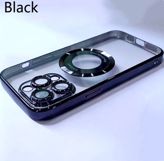 iphone 11 Pro Max Magsafe シリコン ケース クリアメッキ カバー ワイヤレス磁気 カメラ保護 iphone 11 iphone 11 Pro_画像3