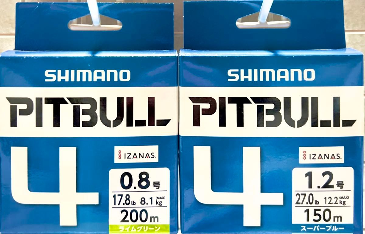 激安釣具 シマノ／SHIMANO　PITBULL ＰＬ-Ｍ５４Ｒ　ピットブル４　peライン 200m 150m 2個セット　釣り　