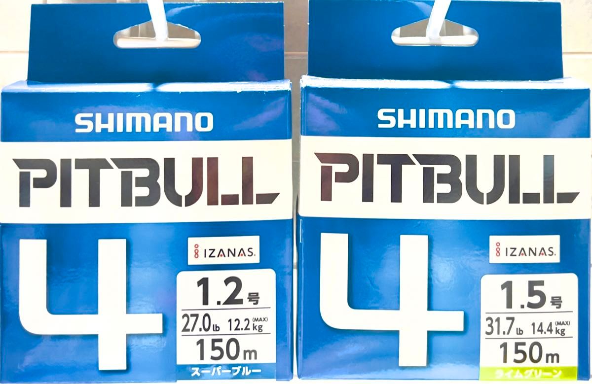 激安釣具 シマノ／SHIMANO　PITBULL ＰＬ-Ｍ５４Ｒ　ピットブル４　peライン 150ｍ巻　 2個セット　釣り　