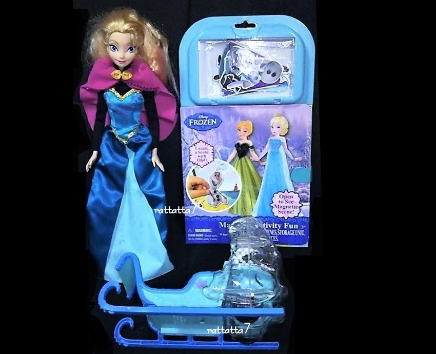 ☆Disney☆Frozen☆Magnetic Activity Fun Kit☆アナと雪の女王☆人形☆マグネット☆ソリ☆セット☆ドール☆オラフ☆クリスト☆ディズニー_画像1