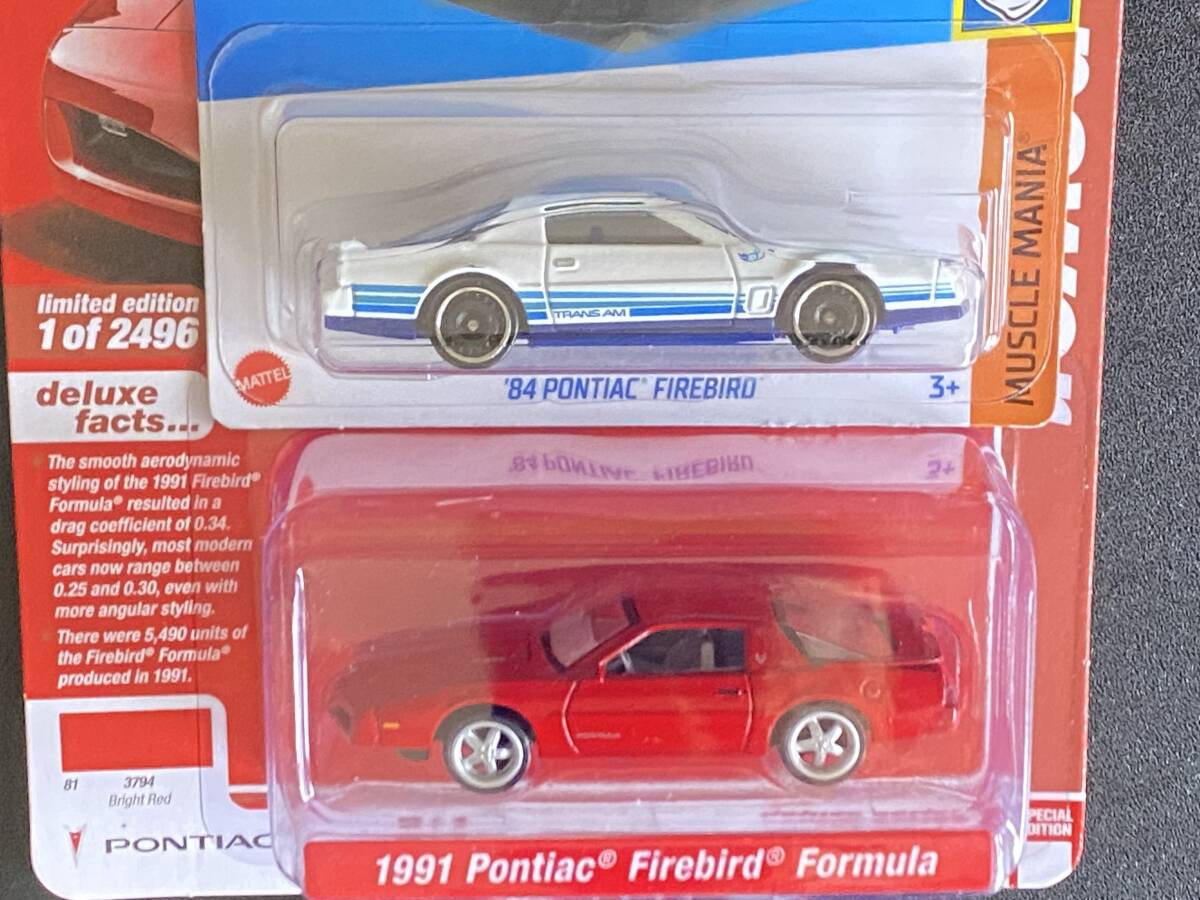 Autoworld 1991 Pontiac Firebird Formula オートワールド ポンティアック ファイヤーバード ホットウィール 84 2台セット アメ車 ミニカー_画像2