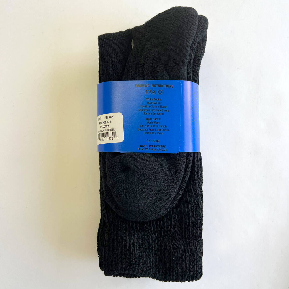  Jefferies Socks carolina ultimate　ジェフリーズソックス 靴下 MADE IN USA　ノンバインディング　ブラック　カロライナアルティメイト_画像2