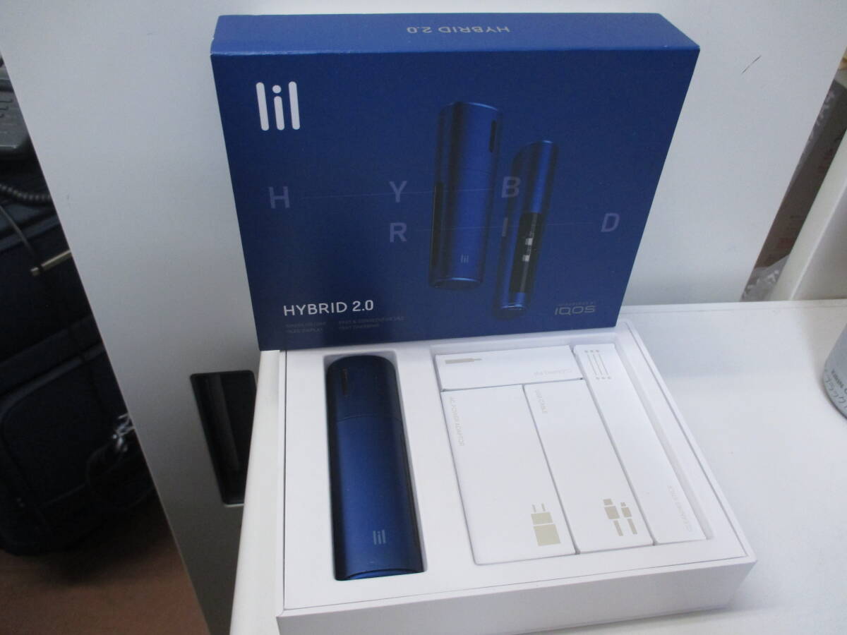 ★#34164 【中古品】IQOS lil アイコス リル ハイブリッド 2.0 コバルトブルー_画像1