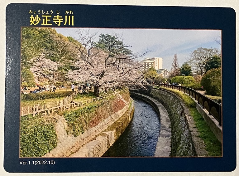 川カード　妙正寺川　【東京都杉並区・中野区】　　　　　　　　　　　　　　　　　　　　　　　　　　　検　ダムカード　マンホールカード_画像1