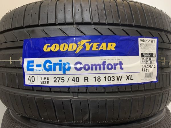 【送料無料】未使用夏タイヤ ２本セット 275/40R18 103W XL(SGY110-27)GOODYEAR E-Grip Comfort 275/40/18 2020～2021年_画像2