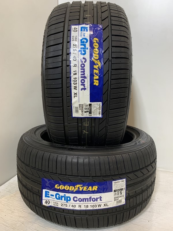 【送料無料】未使用夏タイヤ ２本セット 275/40R18 103W XL(SGY110-26)GOODYEAR E-Grip Comfort 275/40/18 2020～2021年_画像1