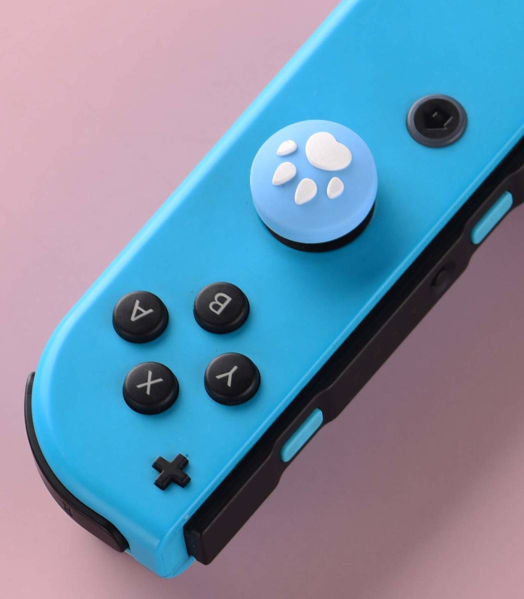 【8個セット】Switch/Switch Lite 対応 アナログスティックカバー L/Rセンサーコントロール キャップ 滑り止め保護カバー 猫手 肉球_画像6