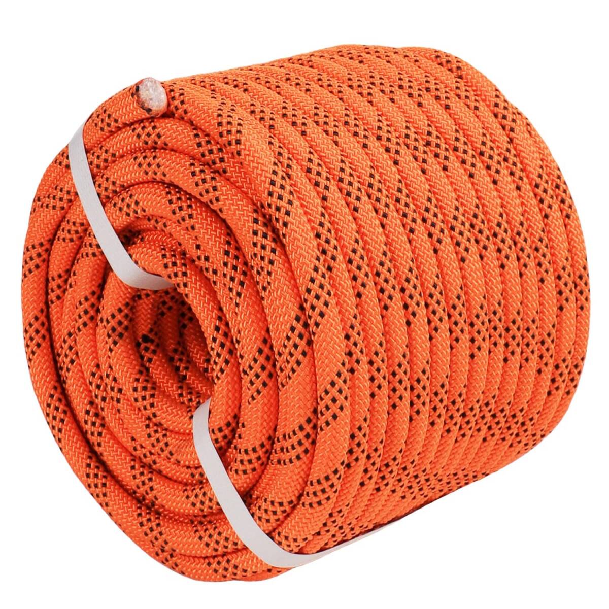 #2516B new goods * length 61m safety rope diameter 1.25cm length 61m mountain climbing rope enduring ... safety rope multifunction high intensity empty middle work multifunction nylon rope 