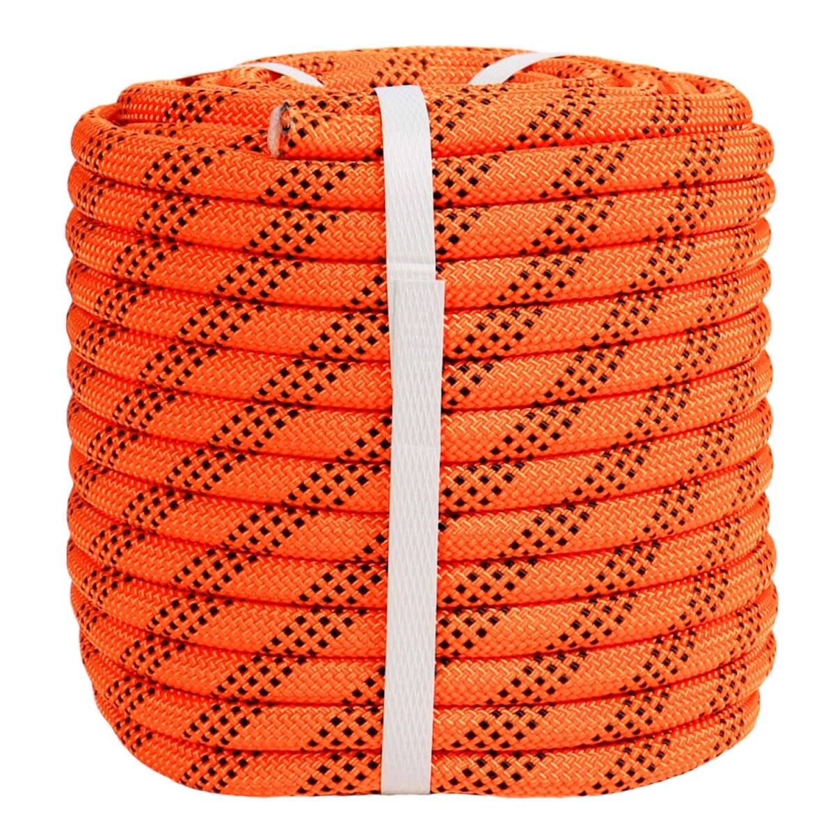 #2516B new goods * length 61m safety rope diameter 1.25cm length 61m mountain climbing rope enduring ... safety rope multifunction high intensity empty middle work multifunction nylon rope 