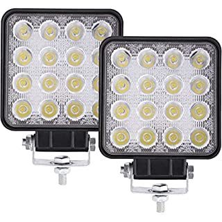 【新品・２個セット】☆LEDワークライト 16灯 48W LED16灯 白色 48W 3360lm 6000K ノイズ対策 IP67 DC12/24V _画像1