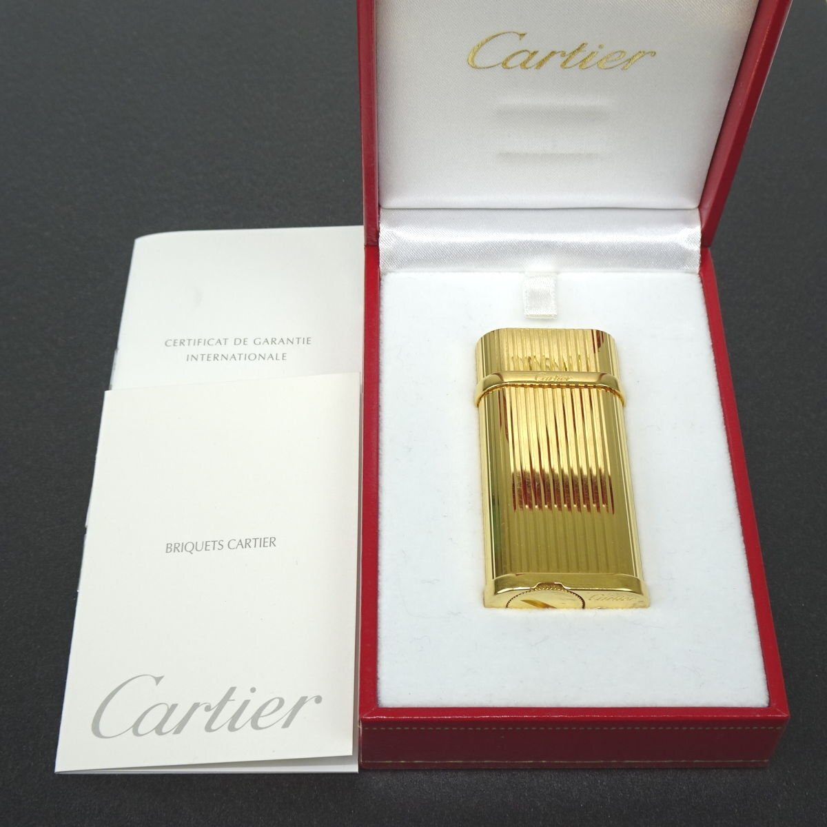 ★E2022 カルティエ ゴドロン ガスライター CA120114 ゴールドカラー Cartier 着火未確認 メンズ レディース★_画像10