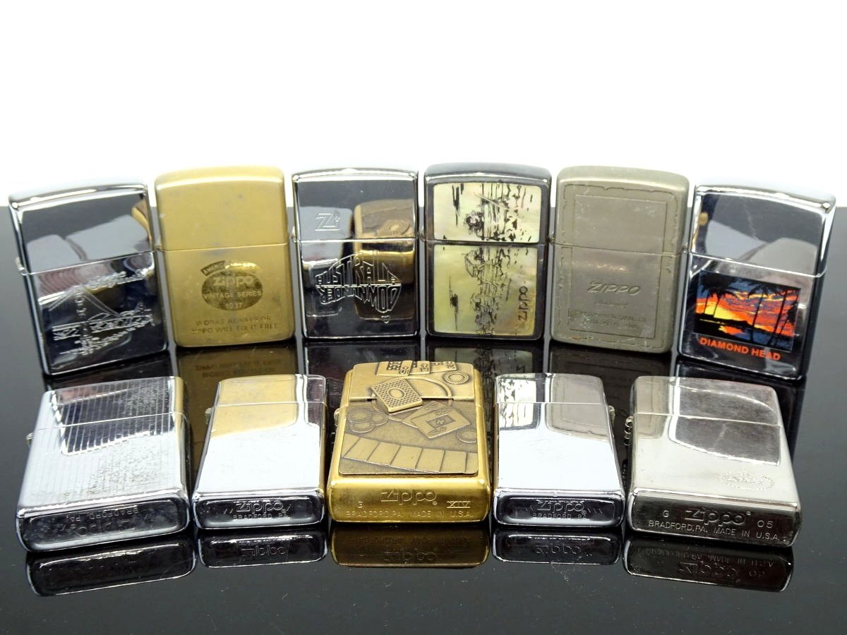 ★E2114 ジッポ ZIPPO オイルライター 11点セット 着火未確認品 メンズ★_画像1