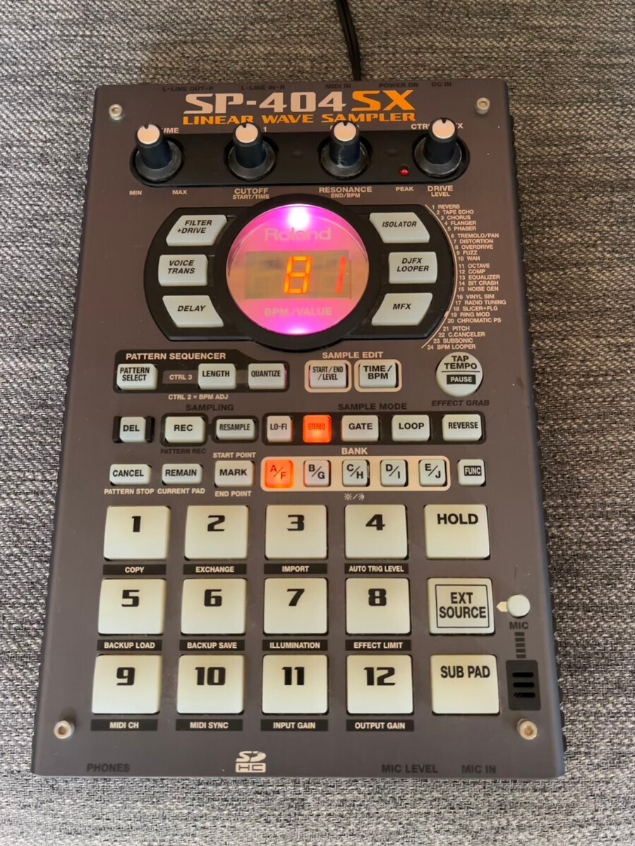 Roland SP-404SX 美品 動作確認済み サンプラー ローランド SP404 レゲエ Hiphop 音響 DJ 機材 送料込み_画像1