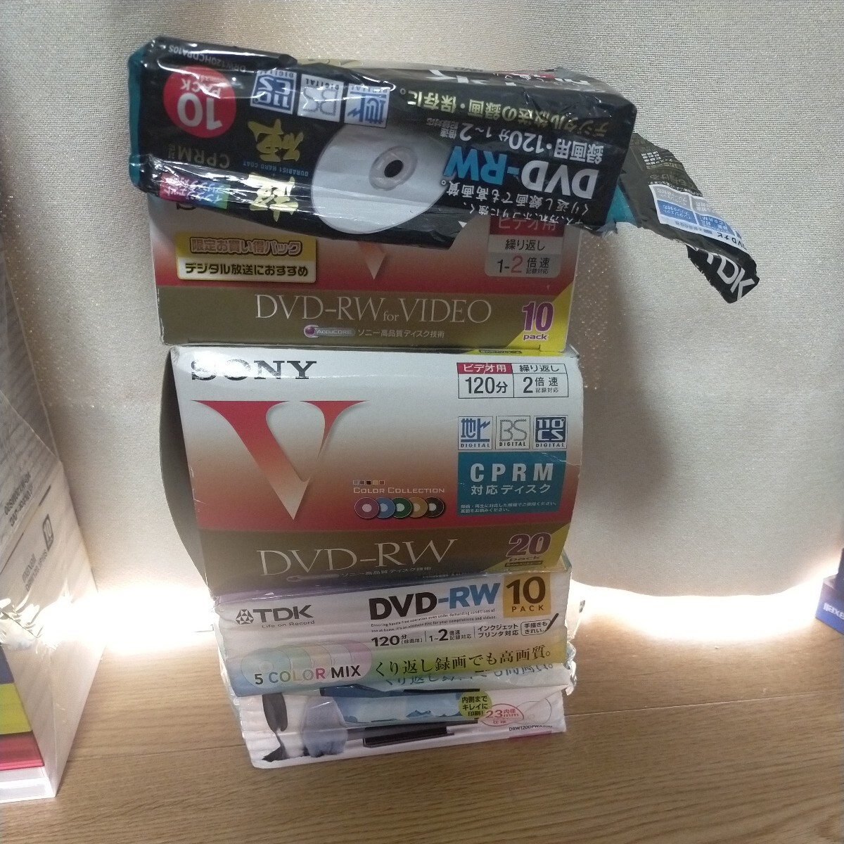 DVD-RW まとめ 大量 セット SONY maxell TDK Victor マクセル 超硬 MITSUBISHI 同梱不可 120サイズ RiDATA ソニー ビクターの画像3