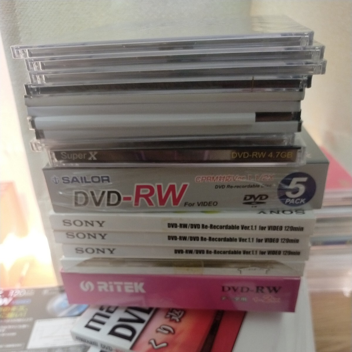 DVD-RW まとめ 大量 セット SONY maxell TDK Victor マクセル 超硬 MITSUBISHI 同梱不可 120サイズ RiDATA ソニー ビクターの画像8