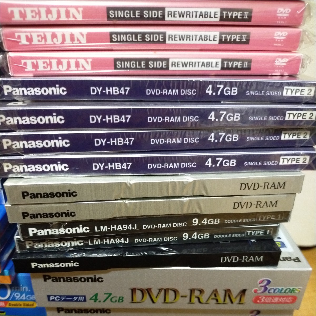 DVD-RAM large amount set summarize Panasonic maxell TEIJIN TDK Victor Leader media Techno FINE 120 size including in a package un- possible Panasonic mak cell 