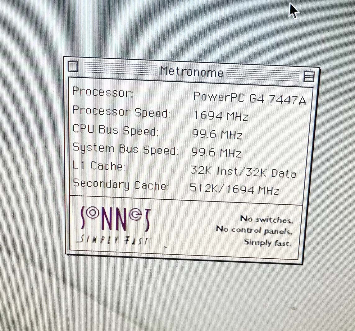 SONNET CRESCENDO/ST G4 1.7GHz PowerMac G4 CPUアップグレードカード ジャンク Macの画像7