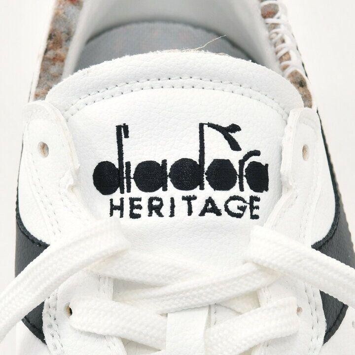 ディアドラ ヘリテージ Diadora Heritage スニーカー MI BASKET ROW CUT 2030 マイバスケット ホワイト×ブラック 26.0cm ※発送まで7〜9日