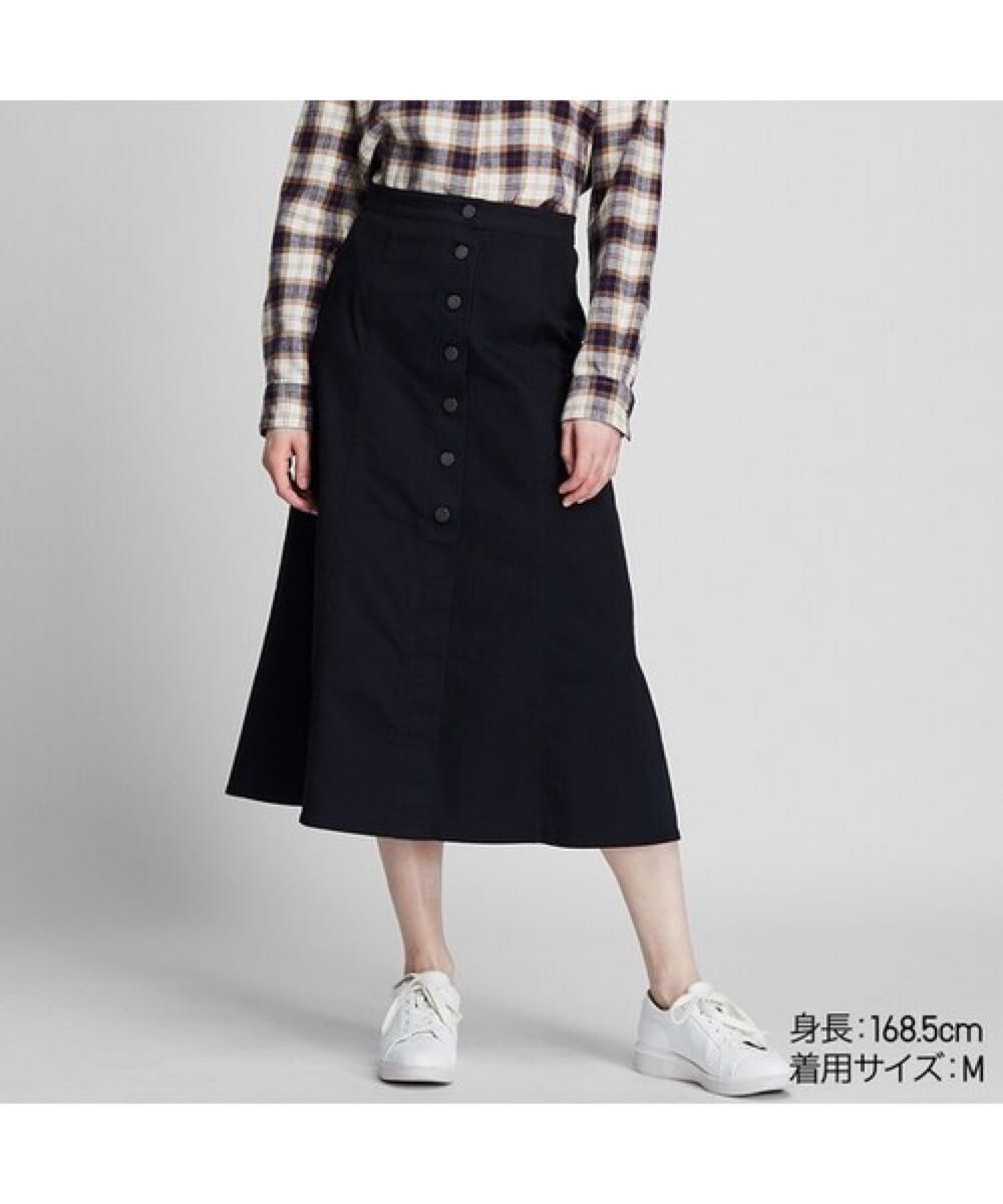 【美品】UNIQLO ユニクロ チノロングスカート フレアスカート