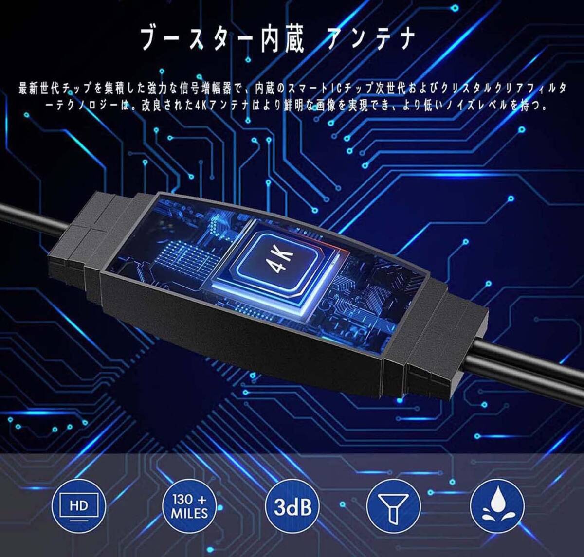 YaizK телевизор антенна салон 4K HD бесплатный просмотр 530KM прием область автомобильный высокочувствительный USB тип простой подключение . сила японский язык инструкция по эксплуатации 