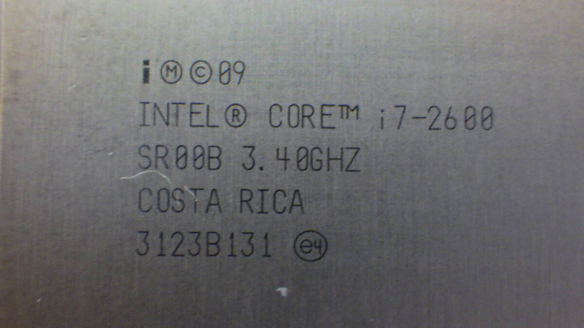 INTEL Core i7-2600 SR00B 3.40GHz 管理12_画像2