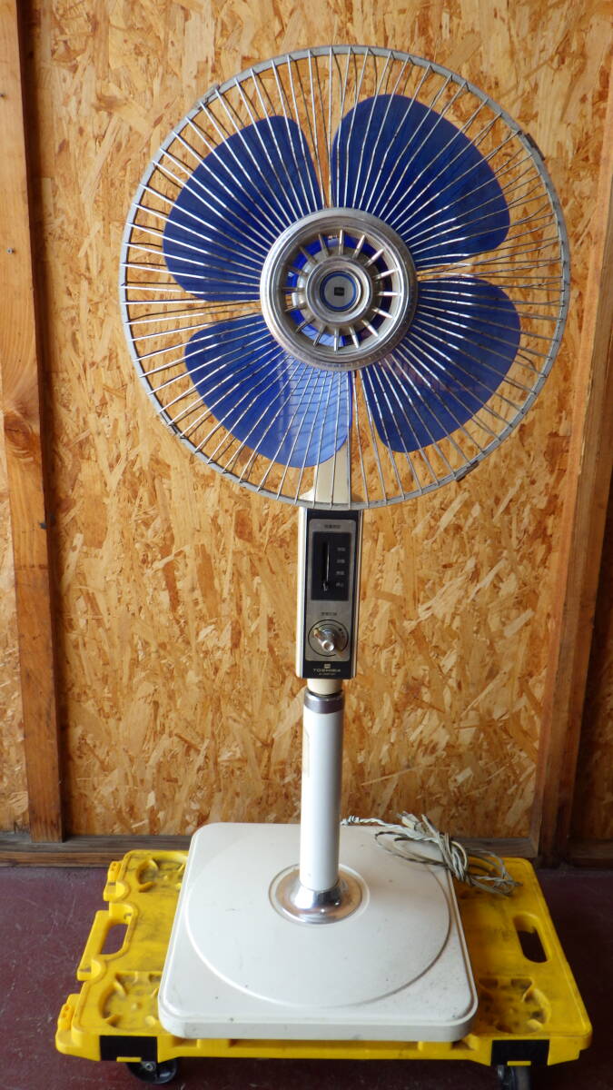 TOSHIBA/ Toshiba large electric fan S-35F21 35cm retro / antique 