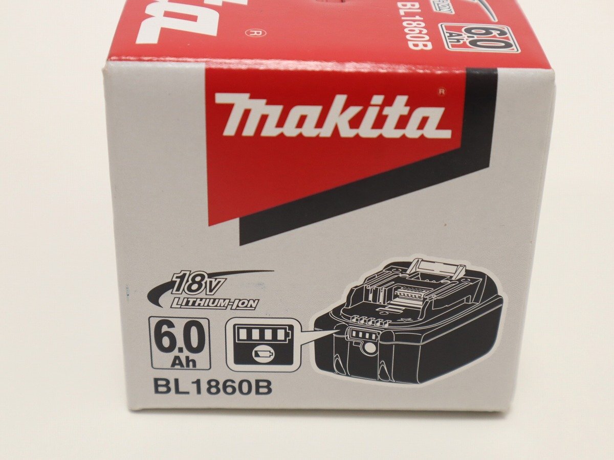 [1 jpy start ] new goods unopened makita Makita 18V BL1860B original battery 6.0Ah 1 piece 5-A006Z/1/060