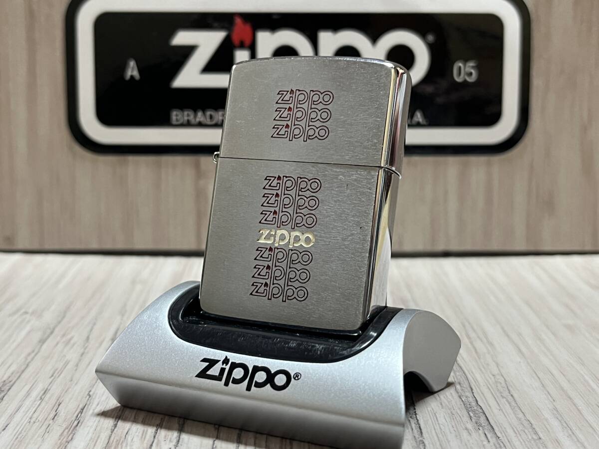  large amount exhibiting!![ rare ]1984 year made Zippo limitation \'zippo mark\' 80\'s ZIPPO/ autograph stamp writing brush chronicle body embossment Vintage Zippo - smoking .
