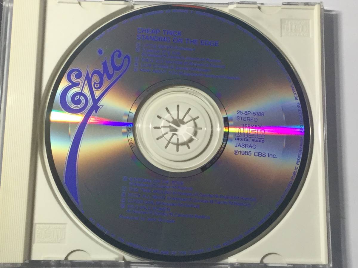 国内盤CD/チープ・トリック/スタンディング・オン・ジ・エッジ ●プロデュース:ジャック・ダグラス 送料¥180_画像7