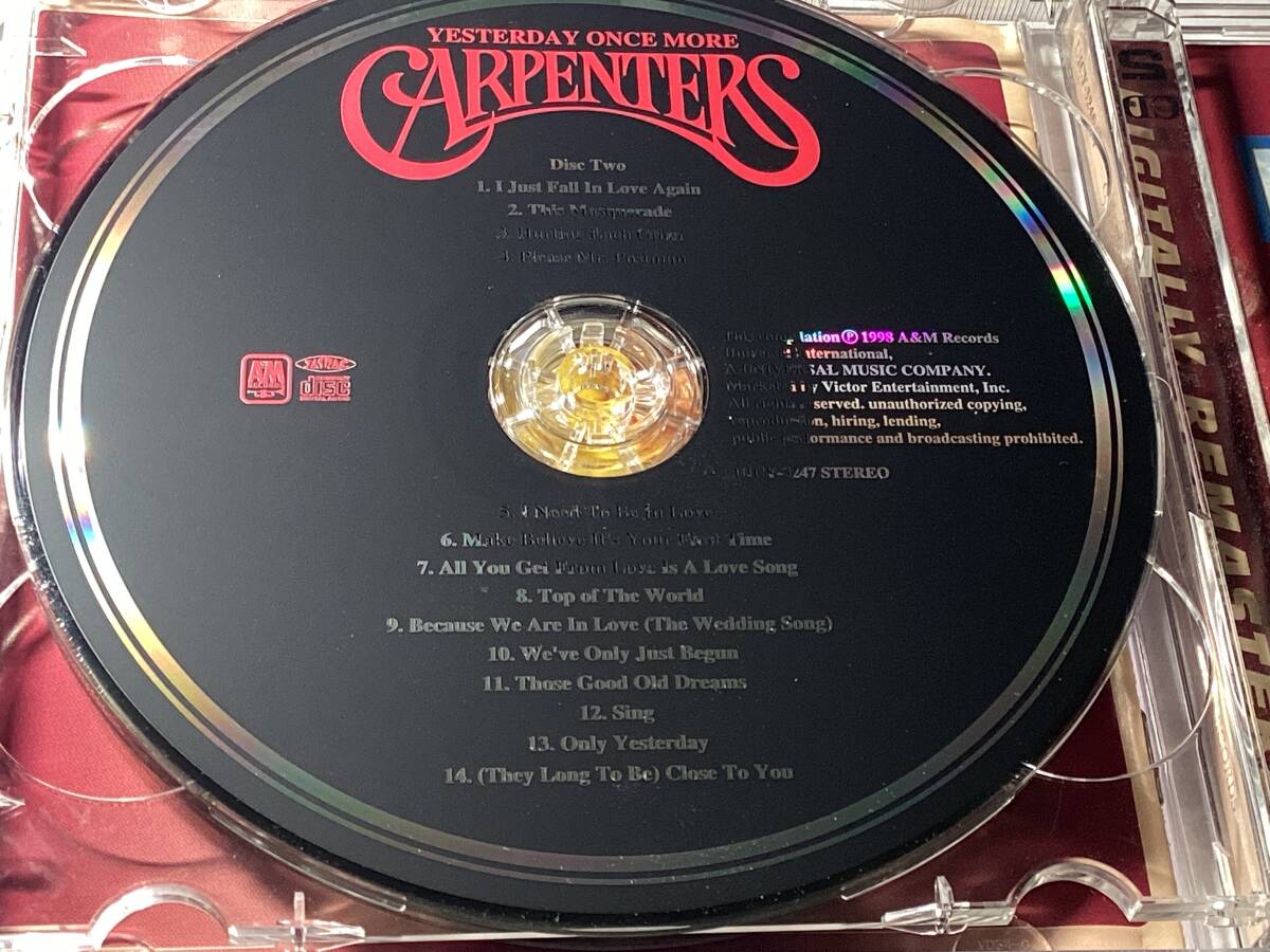 リマスター国内盤2CDベスト28曲/カーペンターズ/グレイテスト・ヒッツ　1969-1983 送料¥180_画像10