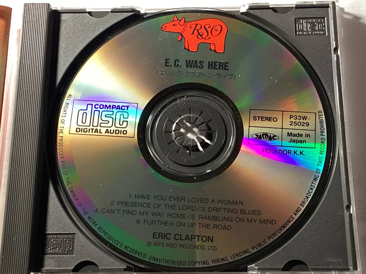 国内盤CD/エリック・クラプトン/ライヴ　E.C. WAS HERE 送料¥180_画像6