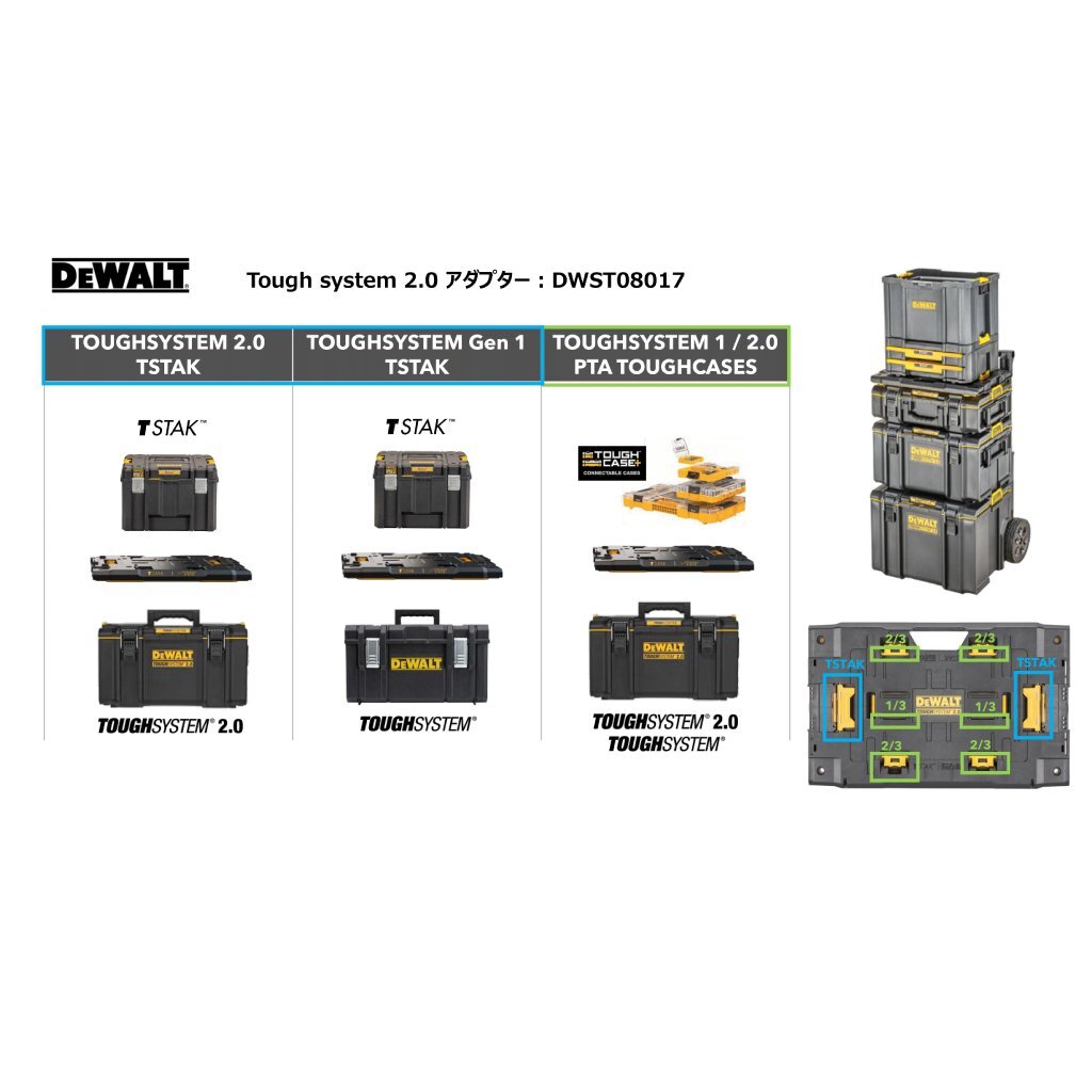 【DEWALT】 タフシステム2.0アダプター DWST08017【新品】_画像6