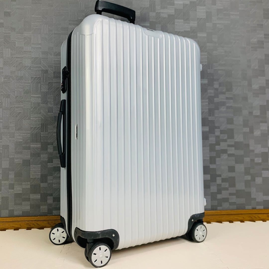 【美品】RIMOWA リモワ SALSA サルサ 86L 4輪 マルチホイール TSAロック シルバー 銀色 チェックインL キャリーバッグ スーツケースの画像1