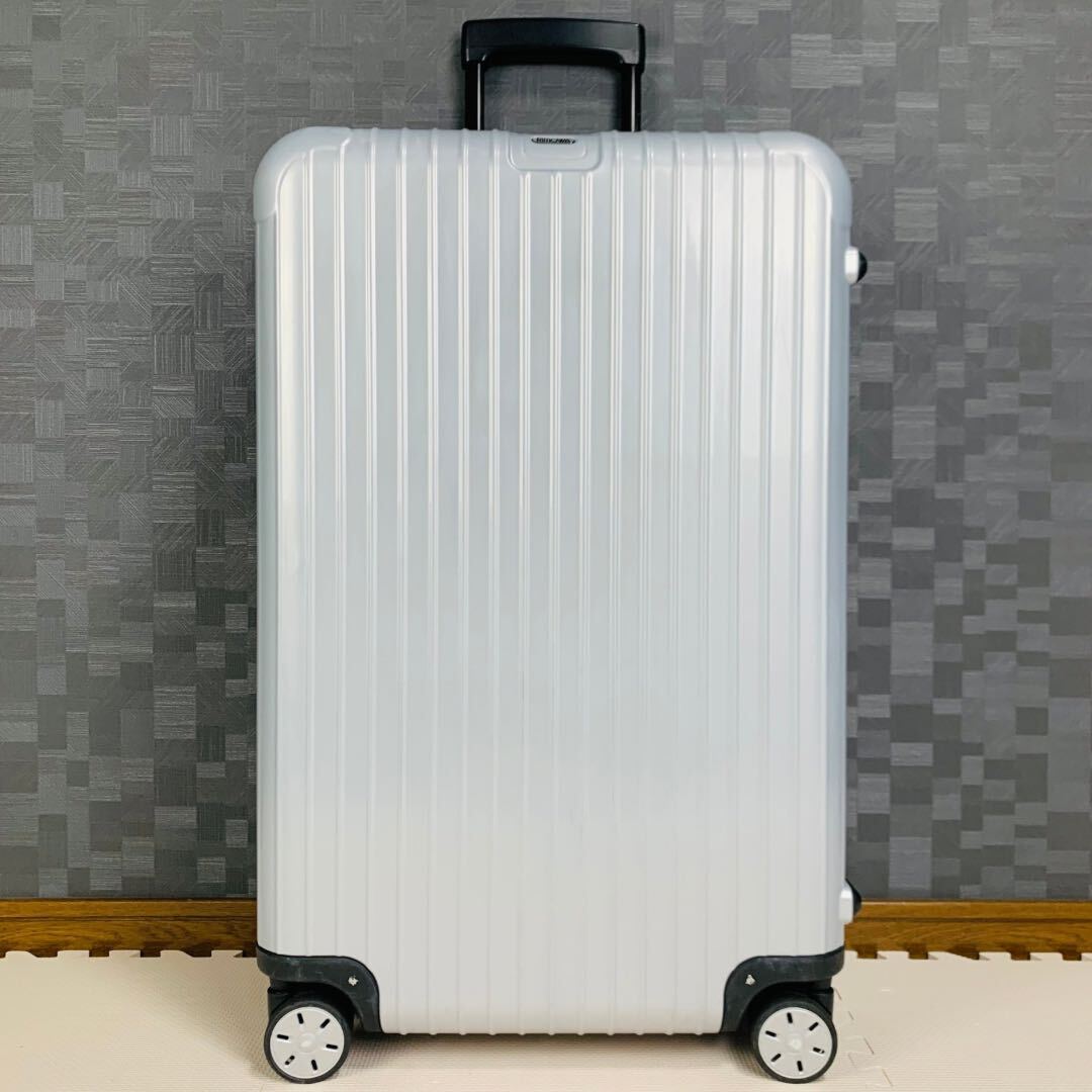 【美品】RIMOWA リモワ SALSA サルサ 86L 4輪 マルチホイール TSAロック シルバー 銀色 チェックインL キャリーバッグ スーツケースの画像2