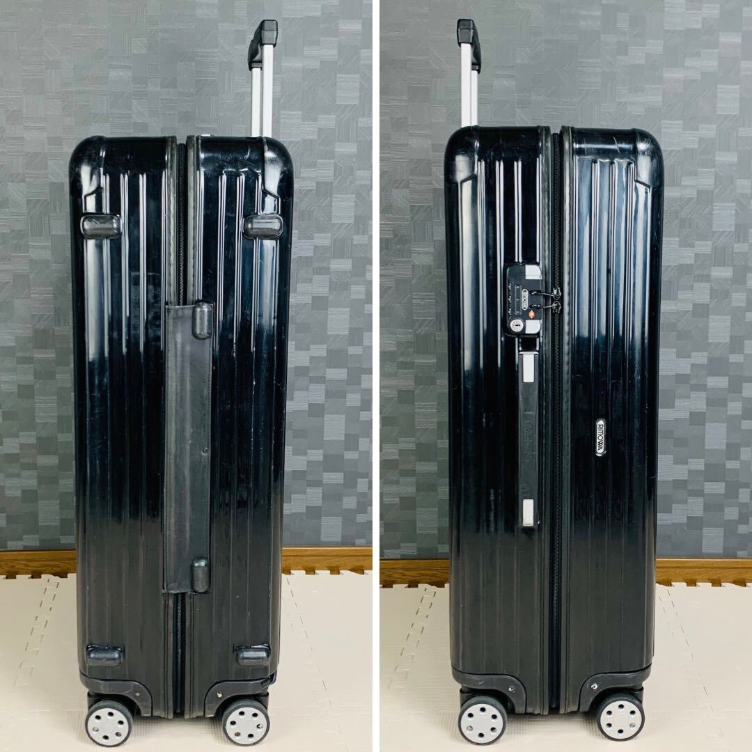 【廃盤】RIMOWA リモワ SALSA DELUXE サルサデラックス 最大容量 104L 4輪 TSAロック トランクキャリー XL スーツケース ブラック 黒色