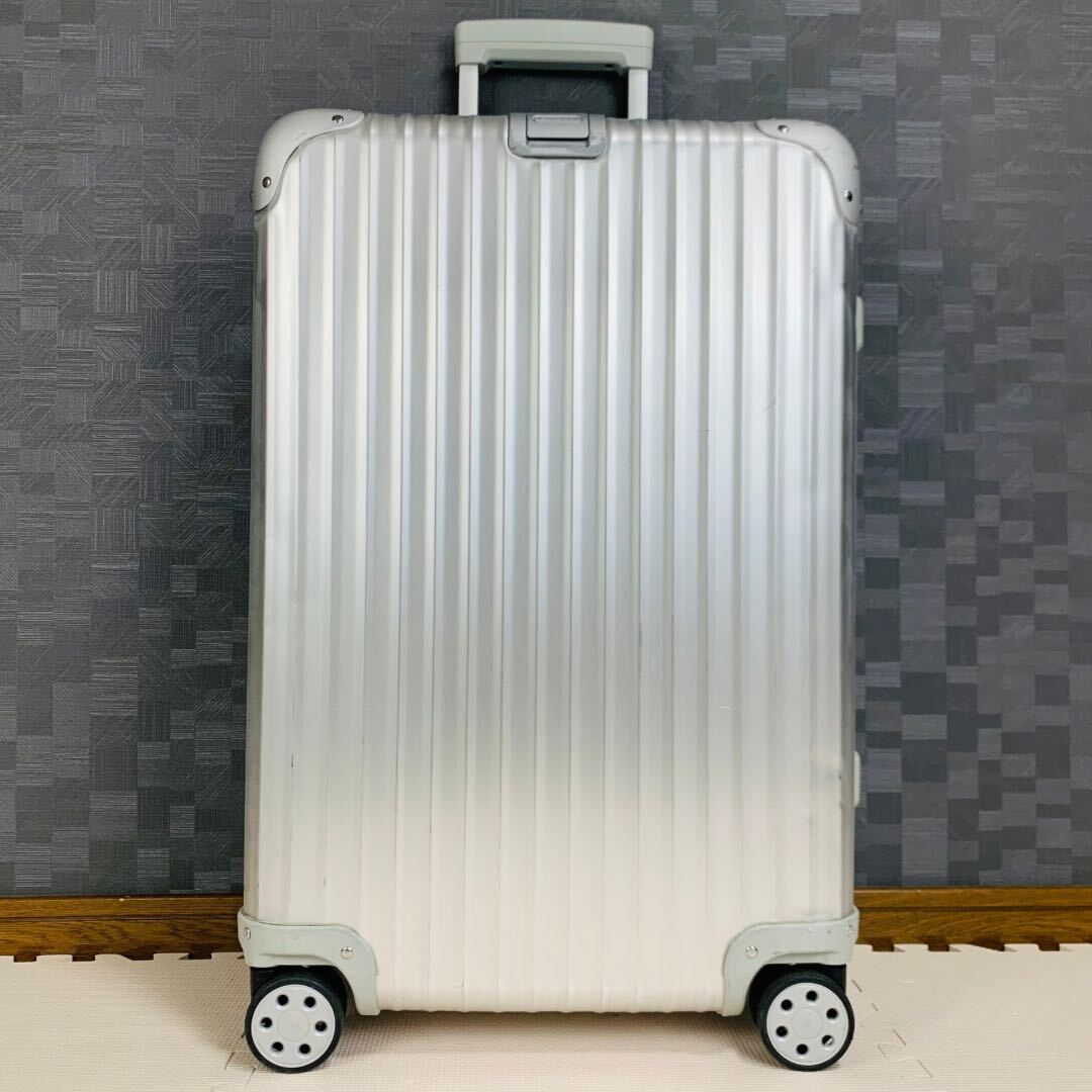 【廃盤】RIMOWA リモワ TOPAS トパーズ 64L 4輪 マルチホイール TSAロック チェックインM オリジナル アルミ スーツケース キャリーバッグ