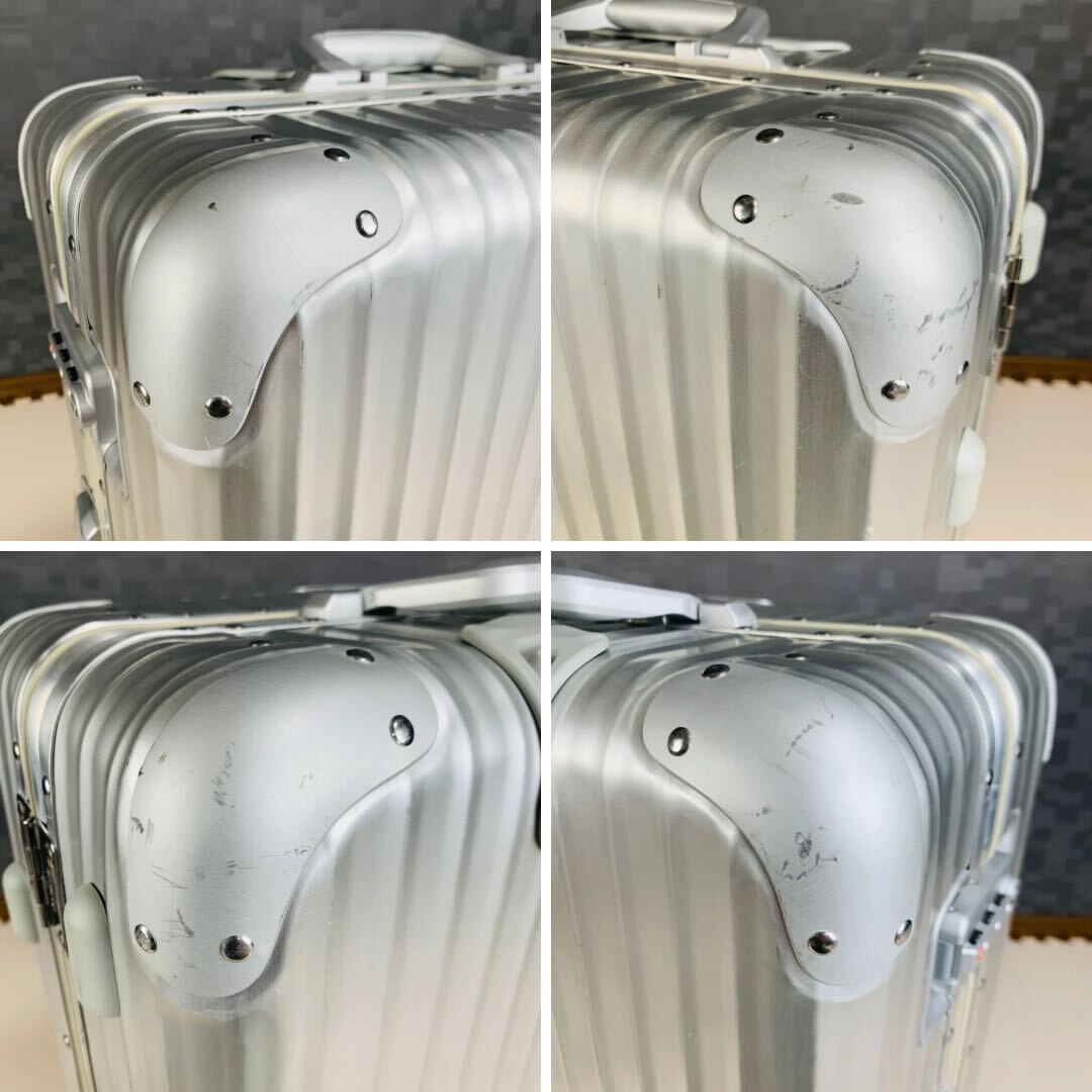 【廃盤】RIMOWA リモワ TOPAS トパーズ 64L 4輪 マルチホイール TSAロック チェックインM オリジナル アルミ スーツケース キャリーバッグ