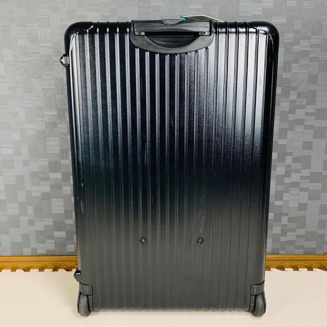 【美品】RIMOWA リモワ SALSA サルサ 最大容量 104L 2輪 TSAロック マットブラック 艶消し黒色 トランク XL スーツケース キャリーバッグ_画像4