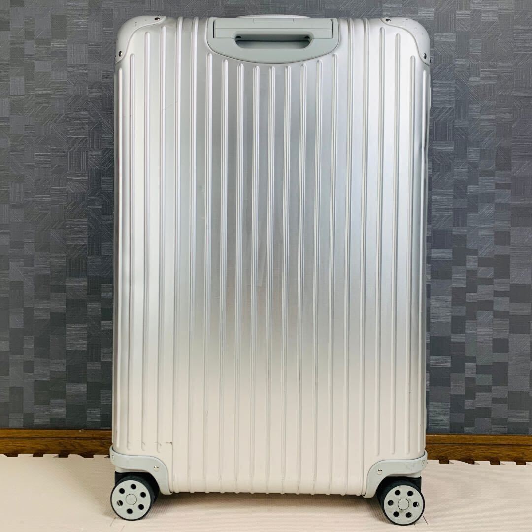 【美品】RIMOWA リモワ ORIGINAL オリジナル Lufthansa ルフトハンザ Check-IN チェックイン L 84L 4輪 アルミ スーツケース キャリー_画像4