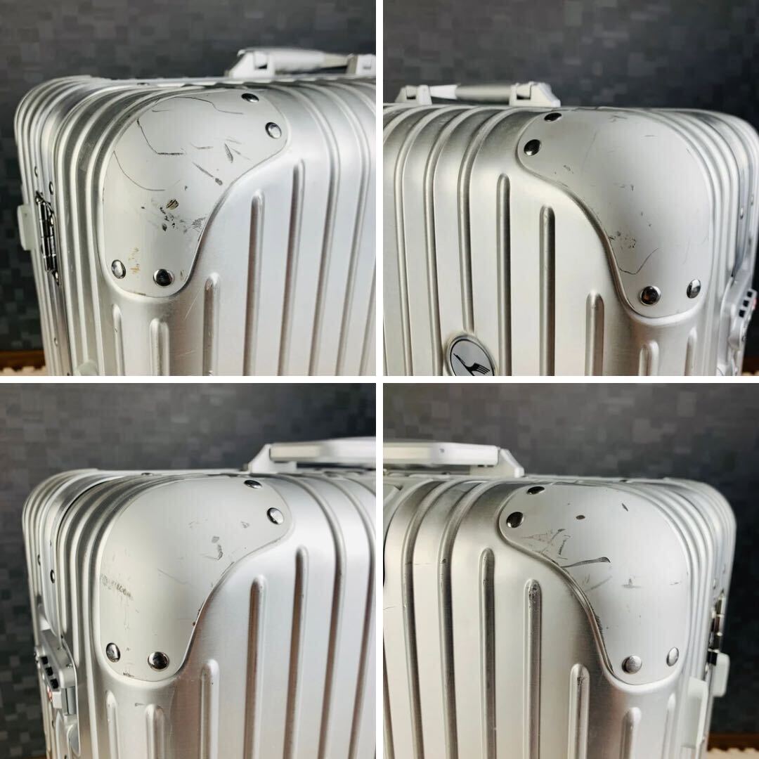 【美品】RIMOWA リモワ ORIGINAL オリジナル Lufthansa ルフトハンザ Check-IN チェックイン L 84L 4輪 アルミ スーツケース キャリー_画像6