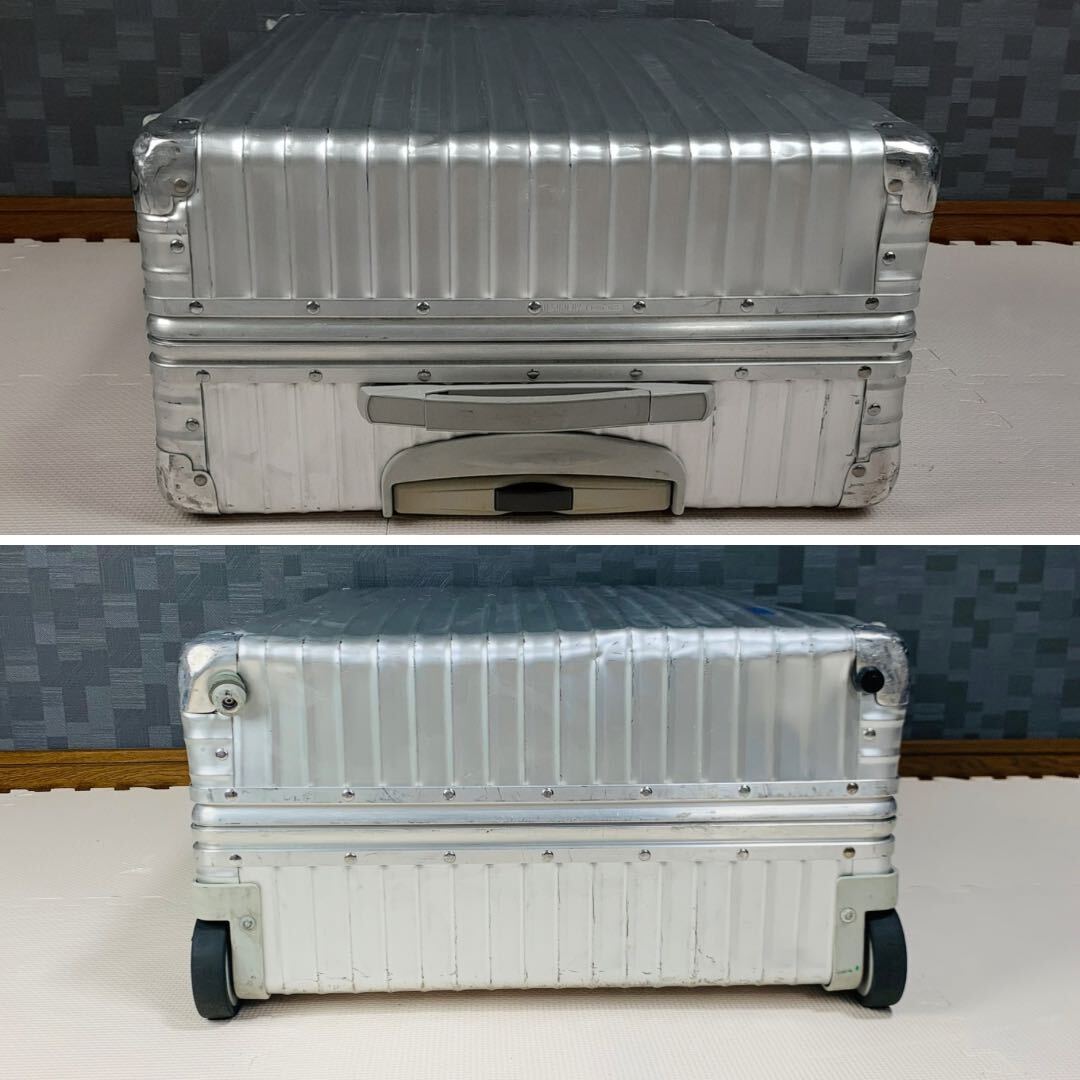 【廃盤】青ロゴ RIMOWA リモワ CLASSIC FLIGHT クラシックフライト 82L 2輪 シルバー チェックインL アルミ スーツケース キャリーバッグ