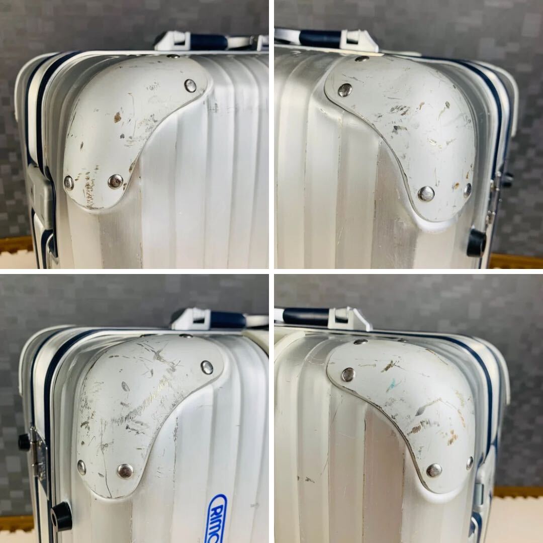廃盤】青ロゴ RIMOWA リモワ Silver Integral シルバー 廃盤】青ロゴ RIMOWA リモワ Silver Integral シルバー