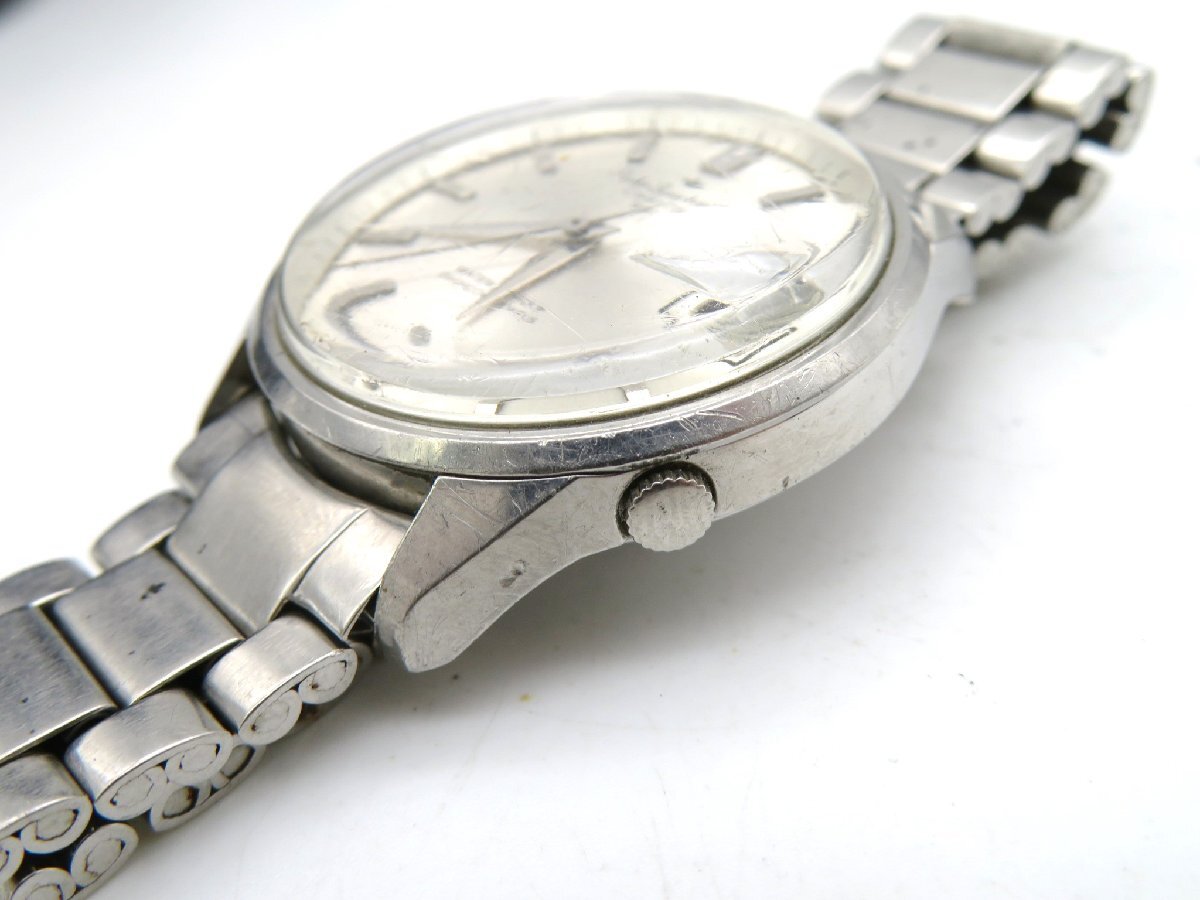 1円◆稼働◆ セイコー スポーツマチック シルバー 自動巻き メンズ 腕時計 M46405の画像2