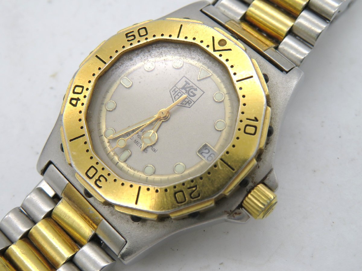 1円◆稼働◆ タグホイヤー 934.213 シルバー クオーツ ユニセックス 腕時計 M45005の画像1