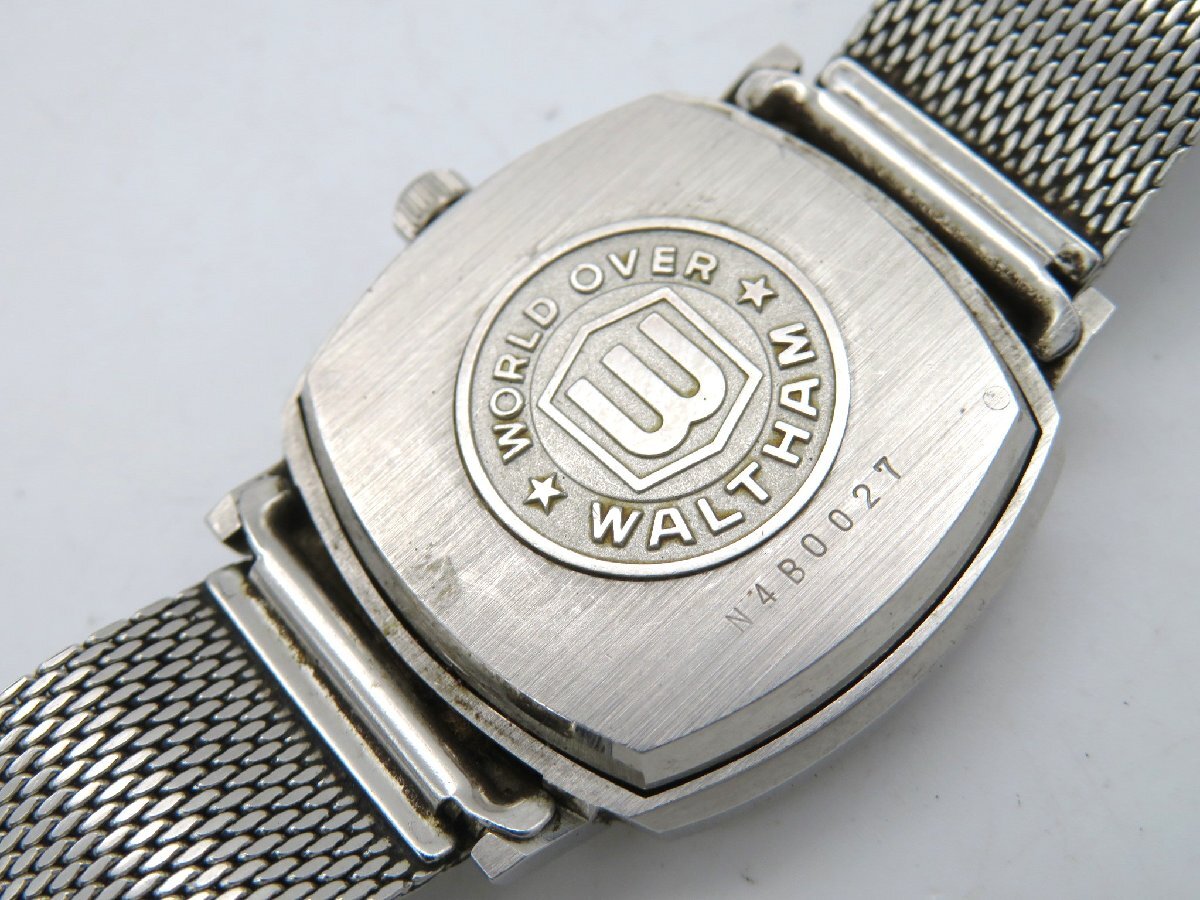 1円◆稼働◆ ウォルサム マキシム ホワイト 自動巻き ユニセックス 腕時計 O426の画像3