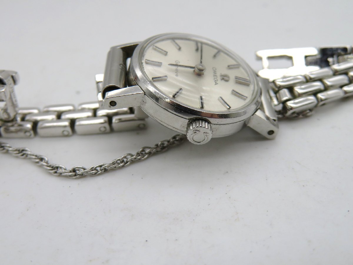 1円◆稼働◆ オメガ ジュネーブ シルバー 手巻き レディース 腕時計 M42405の画像2