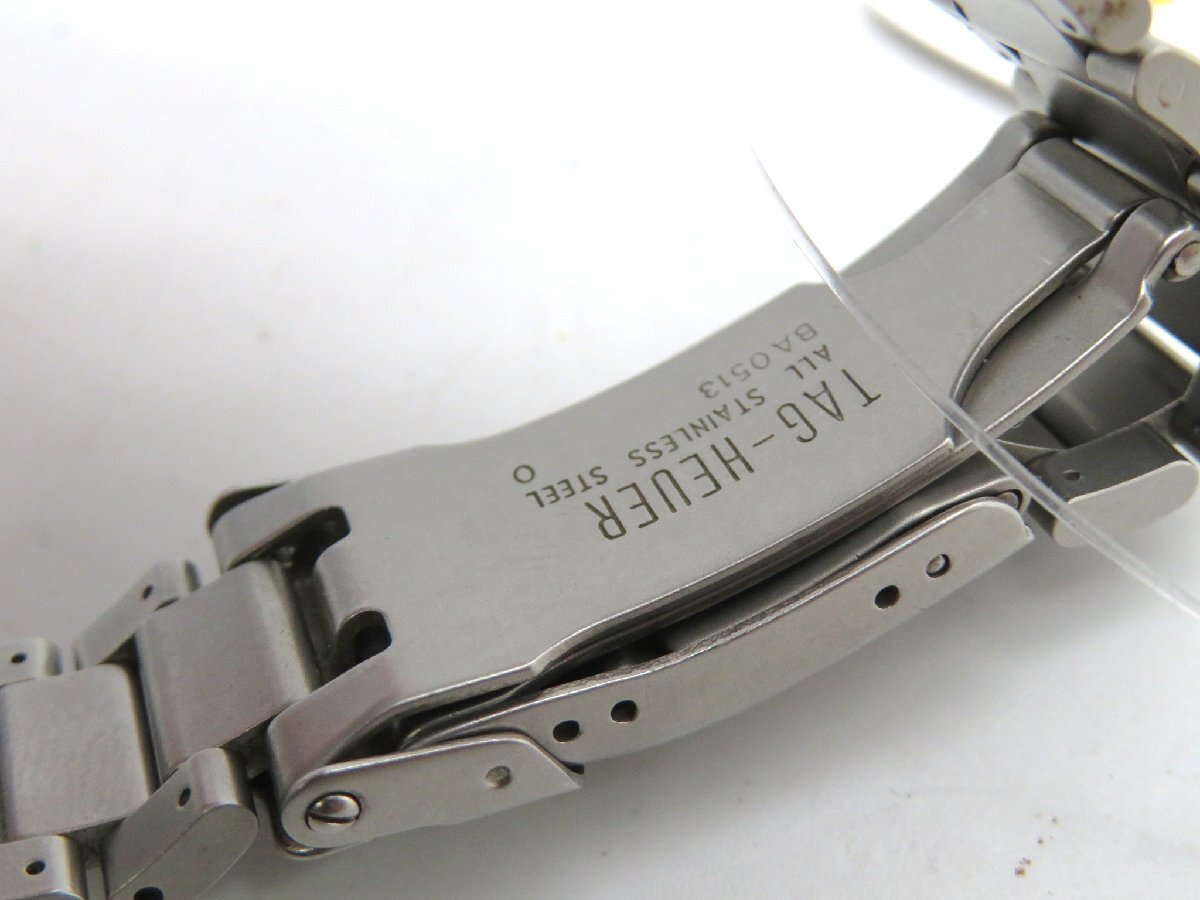 1円◆稼働◆ タグホイヤー WF1211-K0 プロフェッショナル200M グレー クオーツ ユニセックス 腕時計 O257の画像6