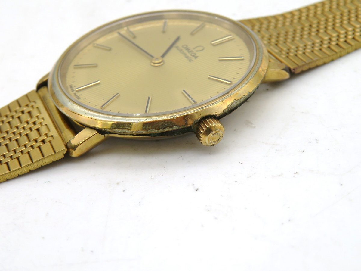 1円◆稼働◆ オメガ ゴールド 自動巻き ユニセックス 腕時計 M44607の画像2
